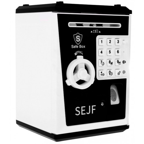 Trezor pokladnička pre deti 3+ čierny Šetrenie peňazí + Učenie podnikania