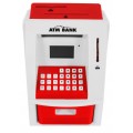 Bankomat pokladnička pre deti 3+ červená Interaktívne funkcie + Bankomatová karta