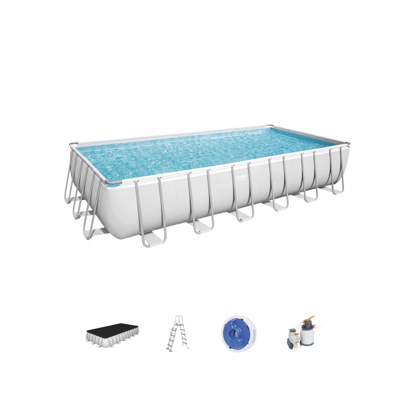 Bazén rámový Power Steel 732x366x132 24x9FT BESTWAY 6w1+ Pieskový filter