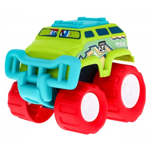 Sada 3 terénnych autíčok Little Monster pre deti 3+ Pohon bez batérií + Veľké kolesá