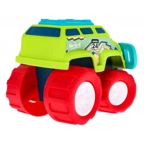 Sada 3 terénnych autíčok Little Monster pre deti 3+ Pohon bez batérií + Veľké kolesá