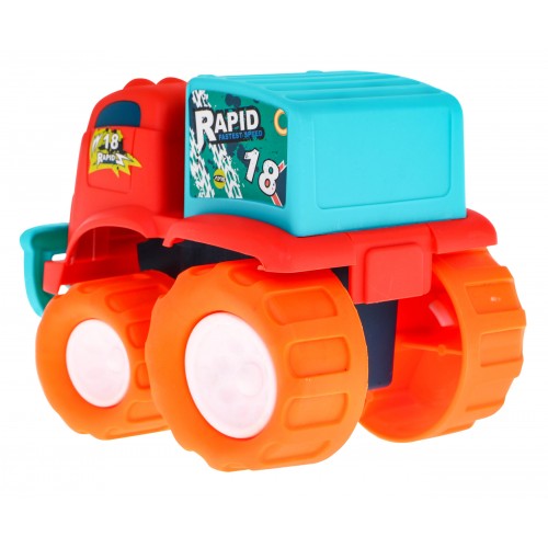 Sada 3 terénnych autíčok Little Monster pre deti 3+ Pohon bez batérií + Veľké kolesá