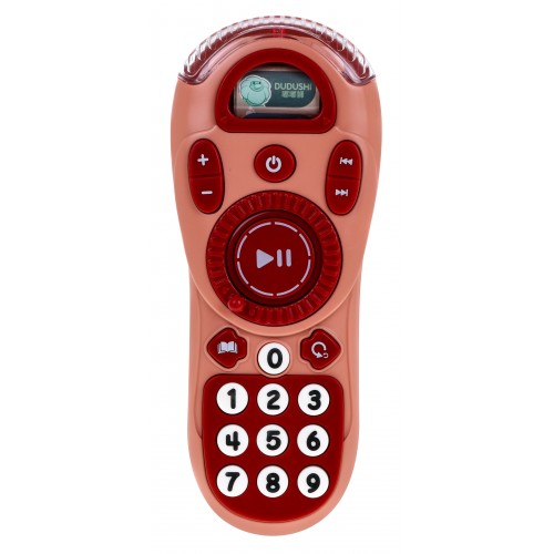 Interaktívny televízny ovládač pre deti Ružový + zvukové funkcie Melódie Zvuky + LED svetielko