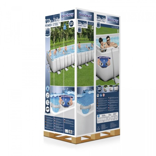 Bazén rámový Power Steel 732x366x132 24x9FT BESTWAY 6w1+ Pieskový filter