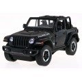 Jeep Wrangler Rubicon čierny RASTAR model 1:14 Diaľkovo ovládané auto + ovládač 2,4 GHz