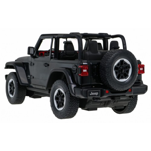 Jeep Wrangler Rubicon čierny RASTAR model 1:14 Diaľkovo ovládané auto + ovládač 2,4 GHz