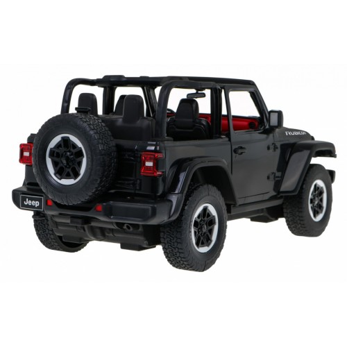Jeep Wrangler Rubicon čierny RASTAR model 1:14 Diaľkovo ovládané auto + ovládač 2,4 GHz