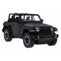 Jeep Wrangler Rubicon čierny RASTAR model 1:14 Diaľkovo ovládané auto + ovládač 2,4 GHz