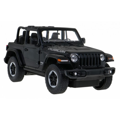 Jeep Wrangler Rubicon čierny RASTAR model 1:14 Diaľkovo ovládané auto + ovládač 2,4 GHz