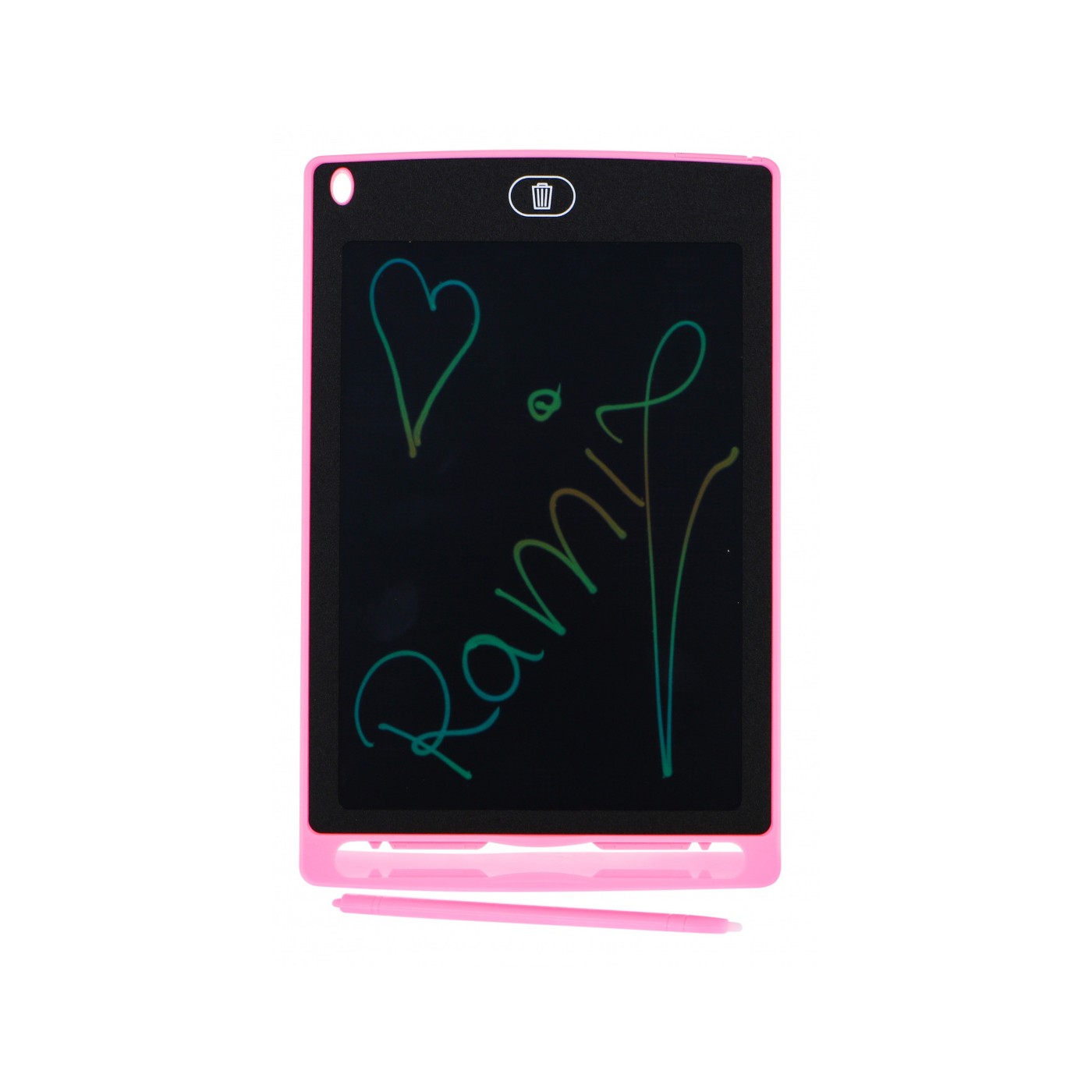 Interaktívny Tablet na kreslenie pre deti 3+ ružový 8,5" + Kreslič + Farebné kresby
