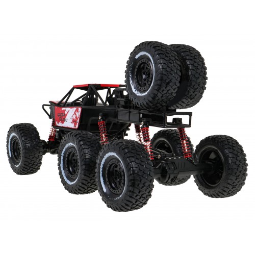 Diaľkovo ovládaný Crawler Rock 1:8 pre deti 6+ Ovládač 2,4 GHz + náhradné kolesá