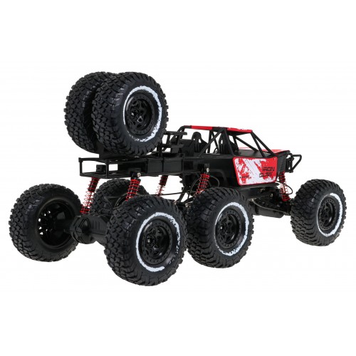 Diaľkovo ovládaný Crawler Rock 1:8 pre deti 6+ Ovládač 2,4 GHz + náhradné kolesá