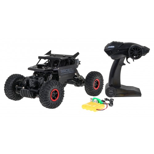 Diaľkové ovládanie Crawler Monster pre deti 6+ Čierny model 1:18 Ovládač 2,4 GHz