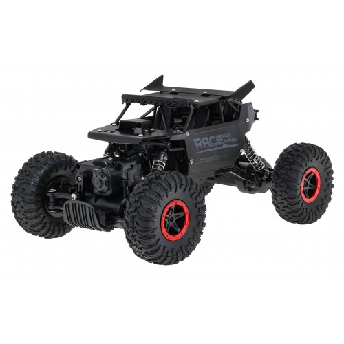 Diaľkové ovládanie Crawler Monster pre deti 6+ Čierny model 1:18 Ovládač 2,4 GHz