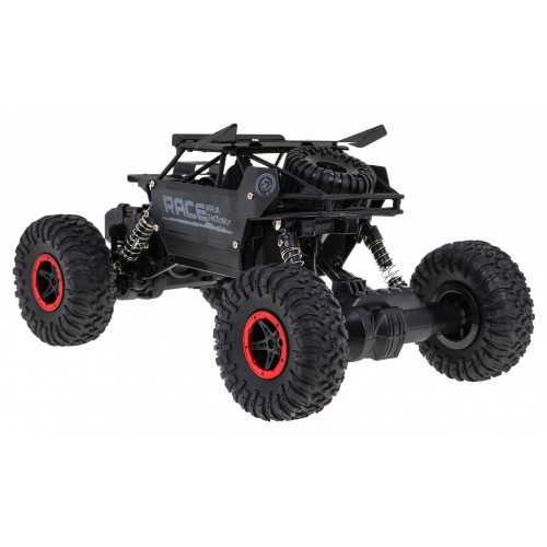 Diaľkové ovládanie Crawler Monster pre deti 6+ Čierny model 1:18 Ovládač 2,4 GHz