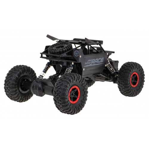 Diaľkové ovládanie Crawler Monster pre deti 6+ Čierny model 1:18 Ovládač 2,4 GHz