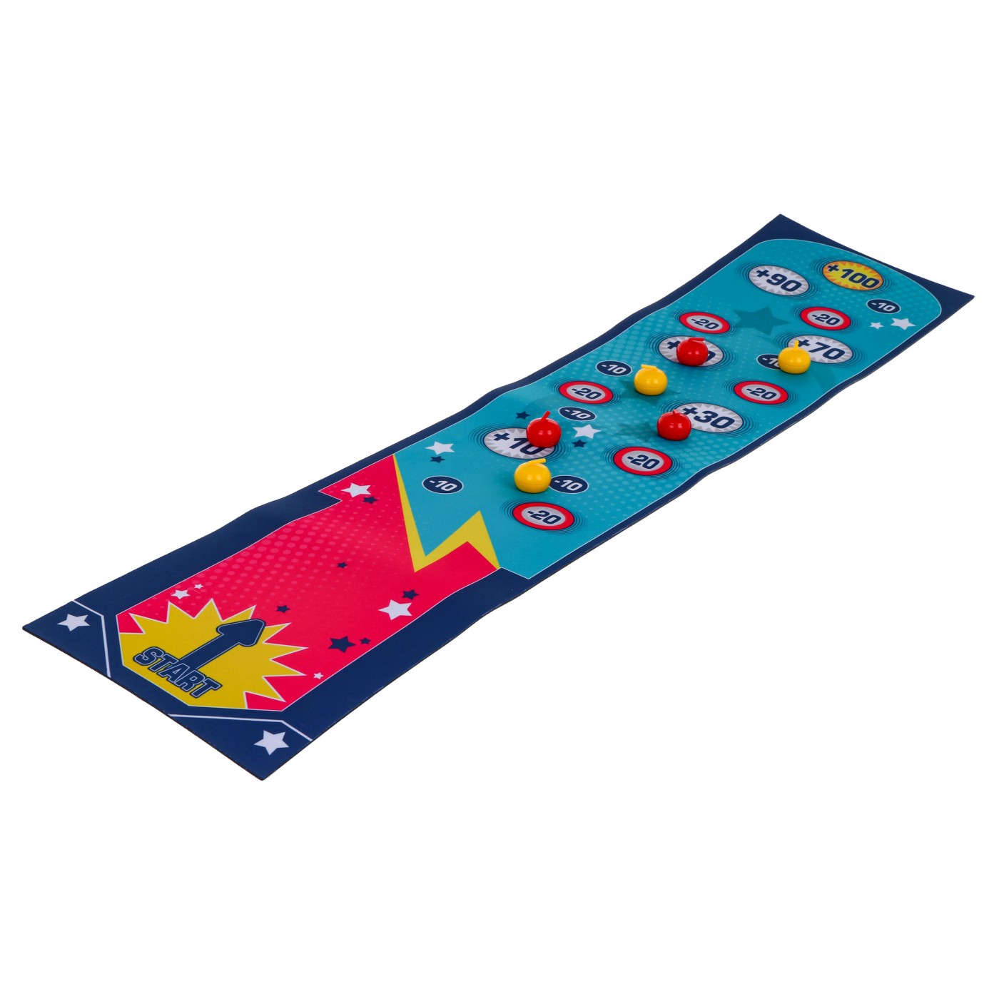 Tímová zručnostná hra "Curling na Body" pre deti 4+ Podložka kamene