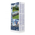 Bazén rámový Power Steel 404x201x100 Imitácia Rattanu 13x6FT BESTWAY 6w1 + Čerpadlo + Rebrík