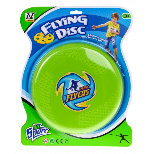 Lietajúci disk "Frisbee" športová hračka pre deti a dospelých - zelený