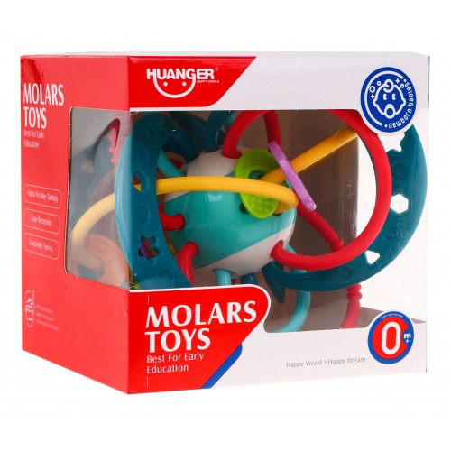 Senzorická Hrkálka Hryzátko pre bábätká "Planéta s Dráhami"