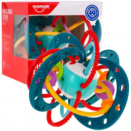 Senzorická Hrkálka Hryzátko pre bábätká "Planéta s Dráhami"