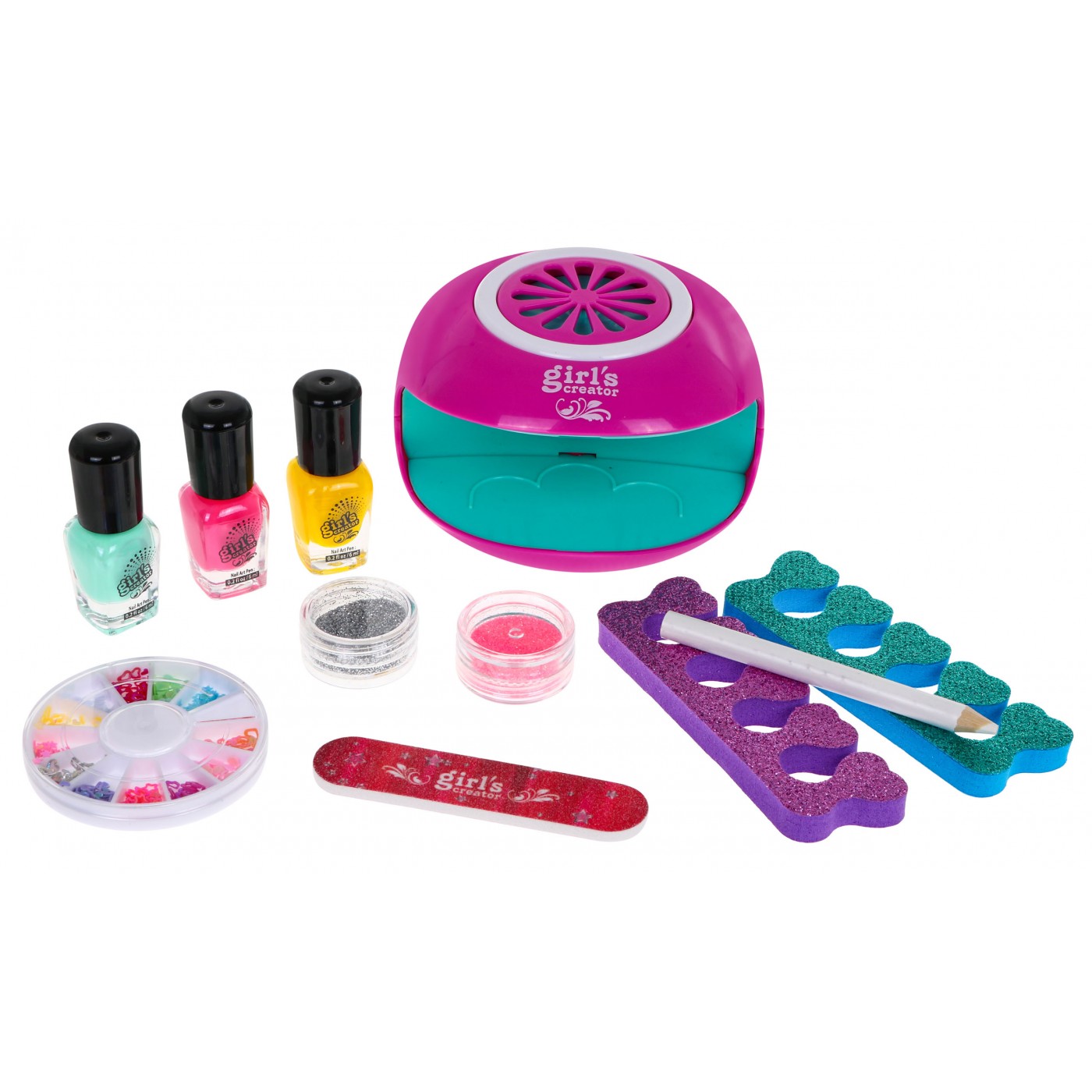 Súprava na manikúru pre deti 6+ Laky na nechty + Sušič