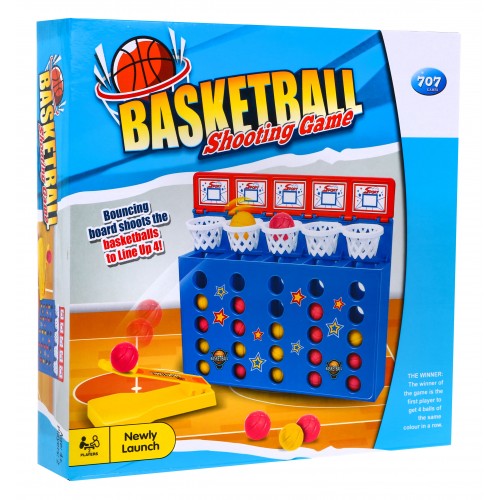 Logická zručnostná hra "Basketbal - 4 v rade"