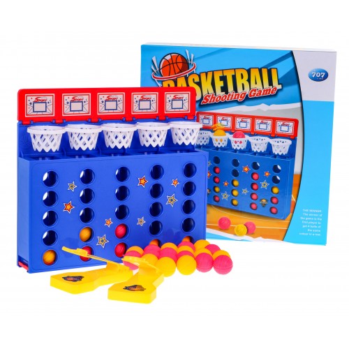 Logická zručnostná hra "Basketbal - 4 v rade"