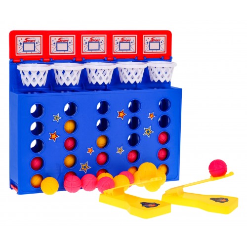 Logická zručnostná hra "Basketbal - 4 v rade"