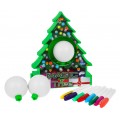 Kreatívna súprava na maľovanie ozdôb pre deti 6+ Interaktívny stromček rotujúci + 8 fixiek