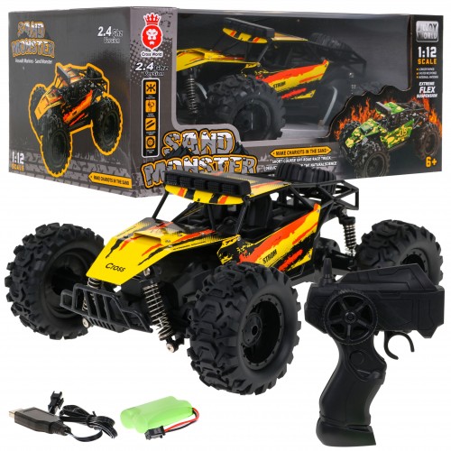 Diaľkovo ovládaný Crawler Sand Monster 1:12 pre deti 6+ Terénne vozidlo s ovládačom