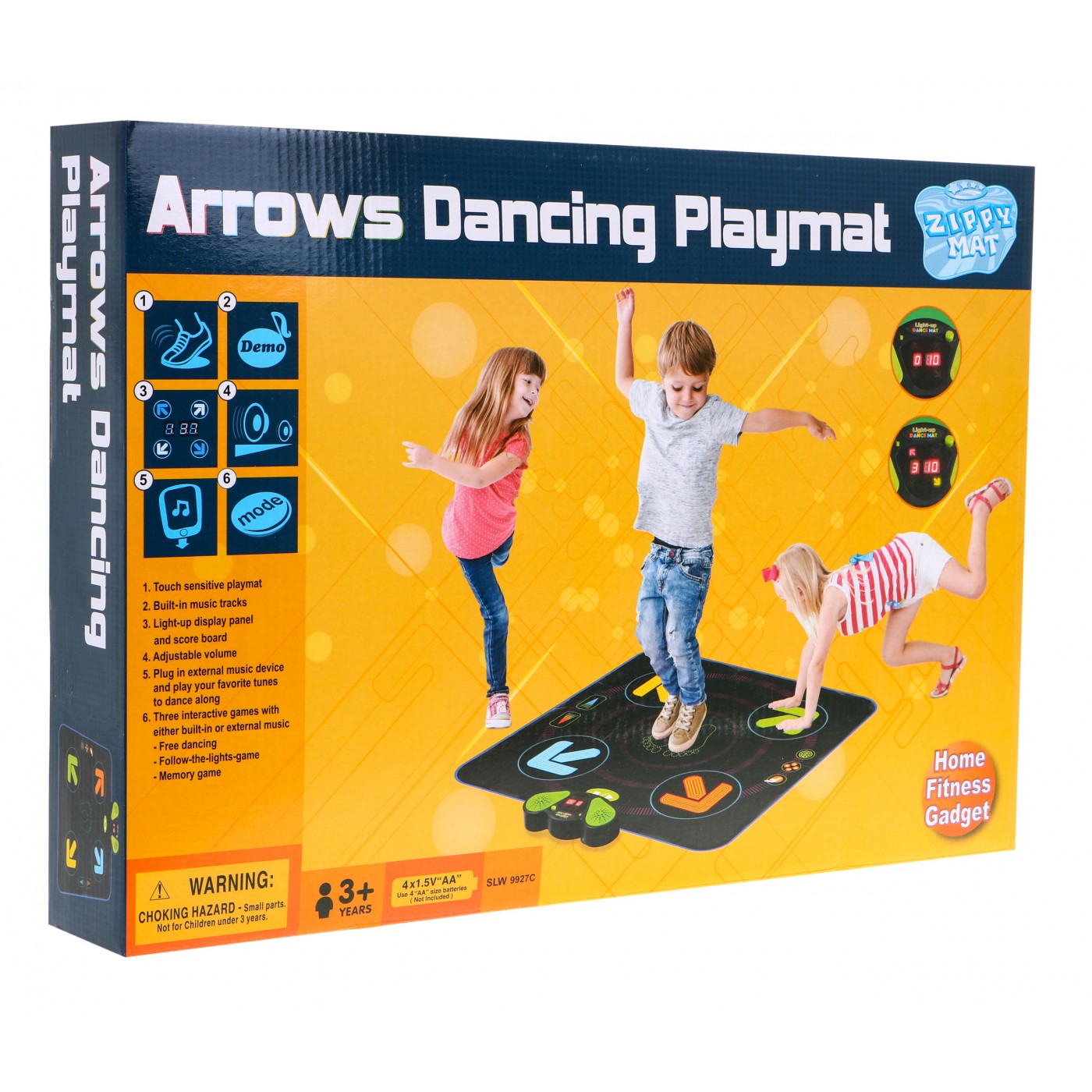 Interaktívna tančiaca hudobná podložka Best Disco pre deti 3 hry + prehrávač MP4 + hudobný panel