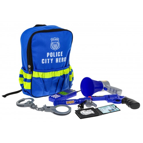 Interaktívna sada malého policajta pre deti 3+ Hra v povolaniach Uniformované služby