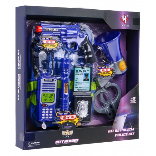 Interaktívna sada malého policajta pre deti 3+ Hra v povolaniach Uniformované služby