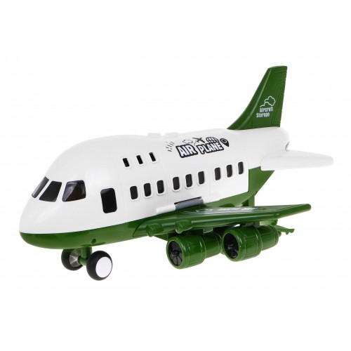 Vojenské lietadlo 2v1 pre deti 3+ Parkovisko + 6 autíčok Angličáky