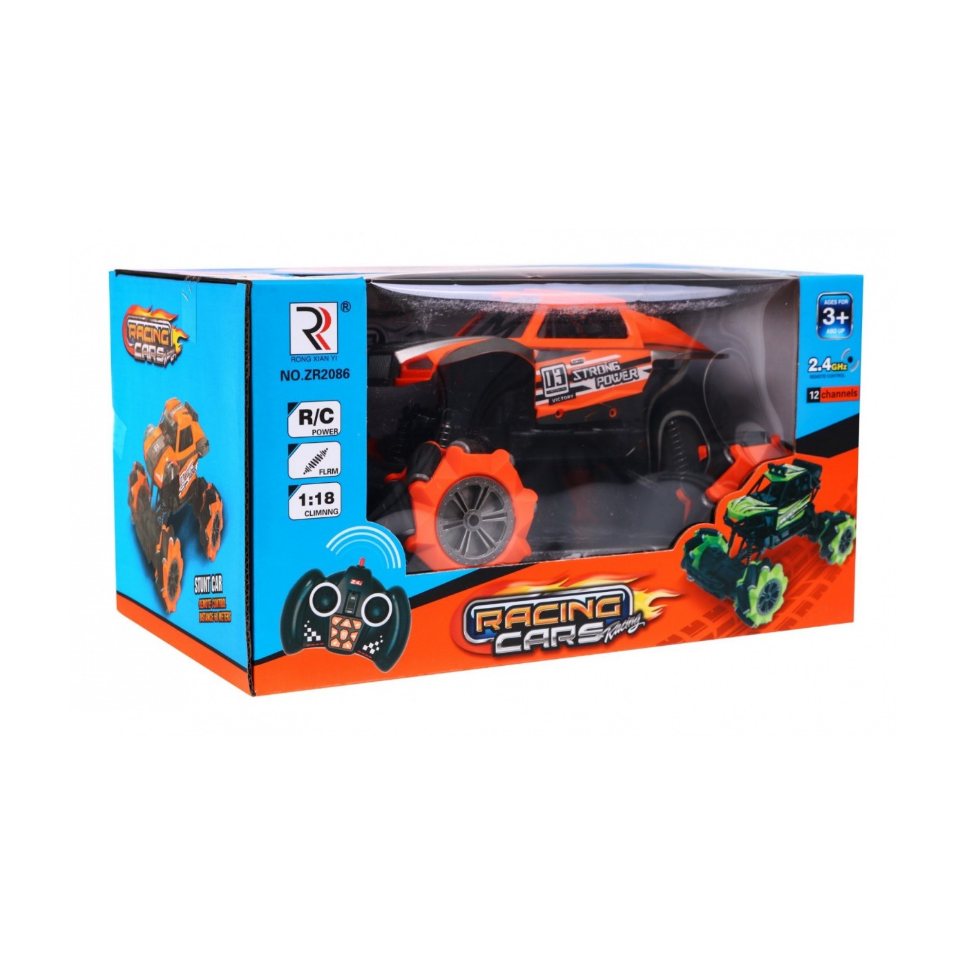 Autíčko Crawler Blikajúce Zvuky Oranžové