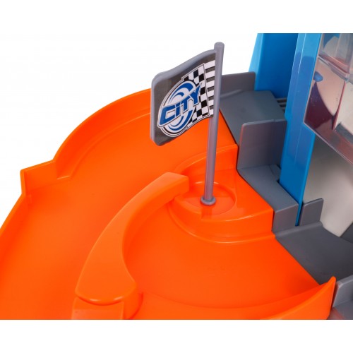 Mega 3-poschodové parkovisko s výťahom + 6 autíčok resorákov Sada pre deti 3+