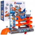 Mega 3-poschodové parkovisko s výťahom + 6 autíčok resorákov Sada pre deti 3+