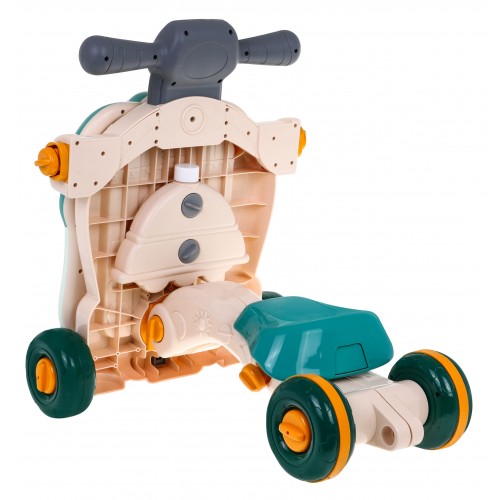 Interaktívna hračka 5v1 pre deti 18m+ Chodítko Odrážadlo Kolobežka Stolík Senzorická tabuľa