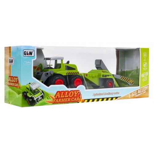 Valec pre deti 1:55 Traktor s valcom na obrábanie + Ovocný príves