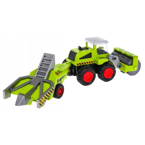 Valec pre deti 1:55 Traktor s valcom na obrábanie + Ovocný príves