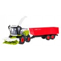 Interaktívny kombajn s prívesom + výsypná rúra pre deti 3+ Svetelné efekty a zvuky