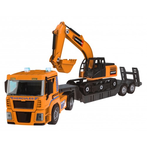 Stavebné vozidlá na skladanie pre deti 3+ Nákladné auto + bager + vŕtačka-skručkovač 185 ks.