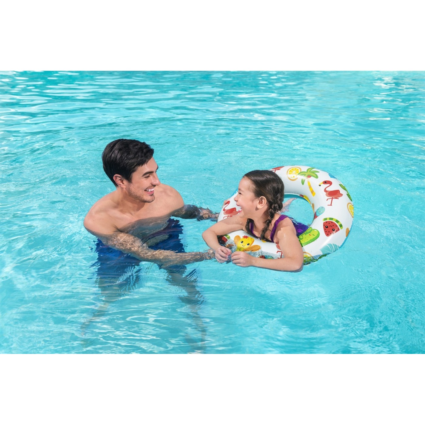 Nafukovacie plávacie koleso Tropiky BESTWAY 61cm Vinyl + Bezpečnostný ventil