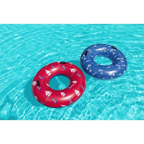 Plávacie koleso Žraloky modré BESTWAY 119cm Vinyl + 2 držadlá