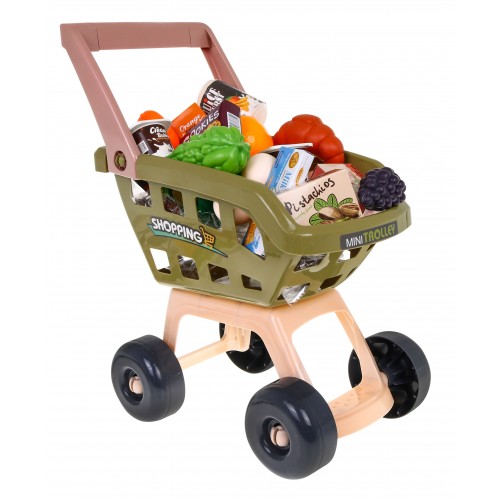 Interaktívny supermarket pre deti 3+ Hra v obchode 63 ks. Vozík Pokladňa Terminál + svetlá zvuky