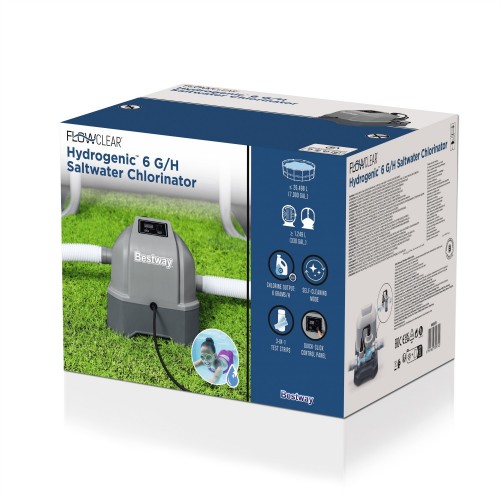 Chlorátor slanej vody do bazénov BESTWAY Čistenie vody + Testovacie prúžky