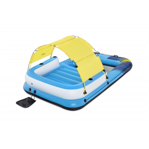 Kúpací ostrov 4-miestny Matrac 305x186x58cm BESTWAY + Strecha + Sieťové dno