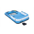 Kúpací ostrov 4-miestny Matrac 305x186x58cm BESTWAY + Strecha + Sieťové dno