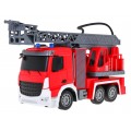 Diaľkovo ovládané hasičské auto 1:12 pre deti 3+ Hasičská hadica + interaktívne funkcie